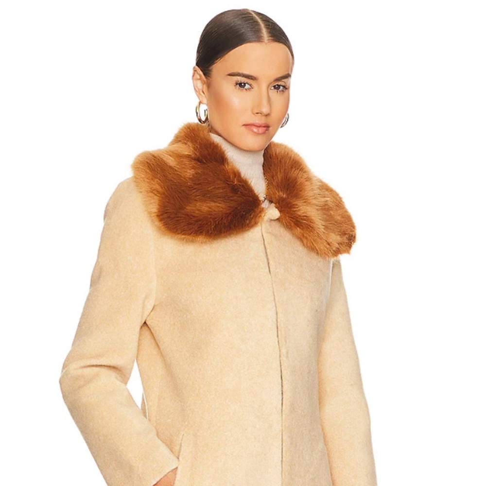 Unreal Fur Spice Coat In Carmel - image 2